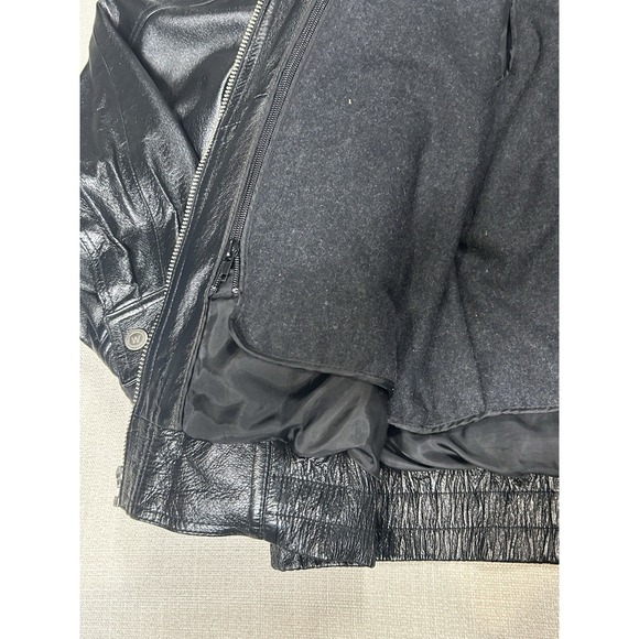 Wilson's Leather Jacket Thinsulate 2 In 1 Mens Size XL Excellent Condition Black - Picture 11 of 16